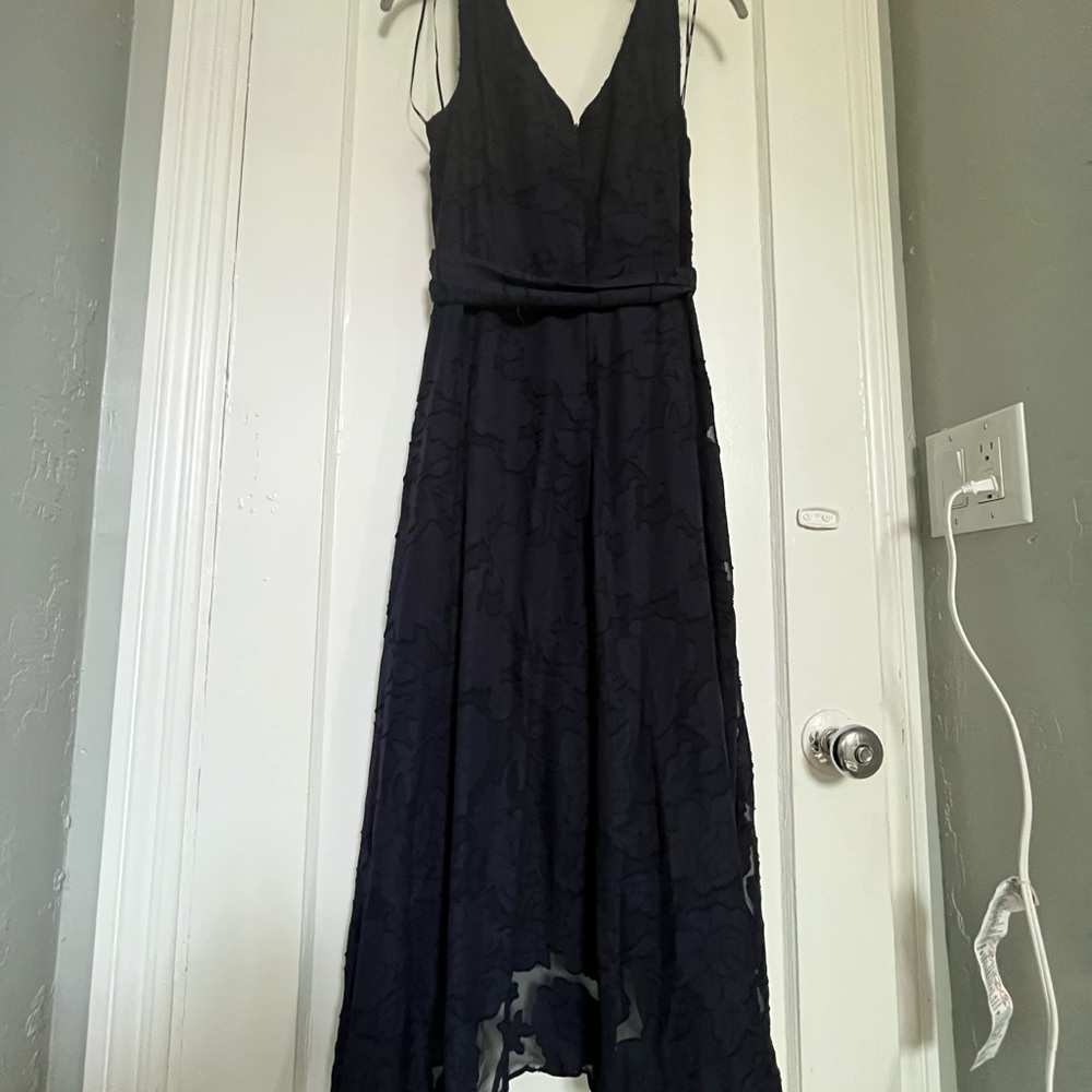 DKNY V-Neck FIT & FLARE DRESS
